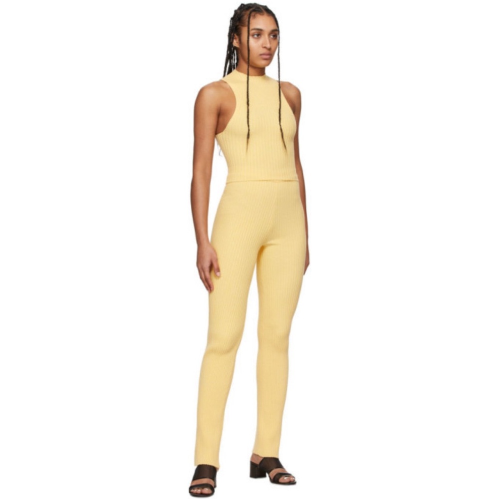 Yellow Giu Giu X-Long Knit Lounge Pants